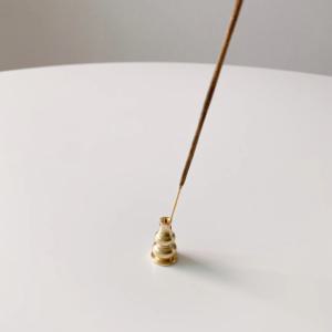 인센스홀더 향꽂이 나그참파 hem 인센스 스틱 골드 황동 향 받침대 피우기 / 조롱박