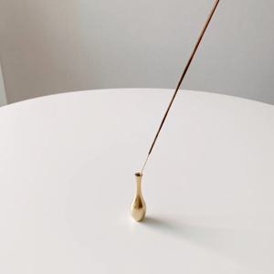 인센스홀더 향꽂이 나그참파 hem 인센스 스틱 골드 황동 향 받침대 피우기 / 화병