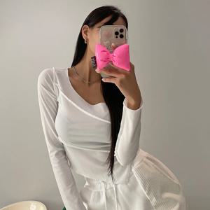 핑크리본스마트톡 핸드폰 거치대 링 손잡이 홀더 푹신 볼륨 1color