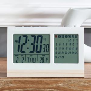 포에버 디지털 달력 LCD 무소음 탁상시계