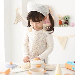 슈가 유아 방수앞치마 두건SET 5color