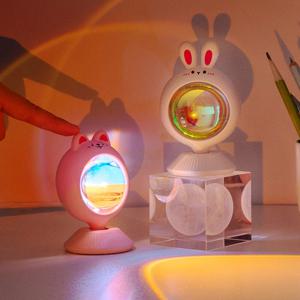 이즈휴 LED 노을 석양 조명 무드등 토끼 애니멀 선셋 라이트