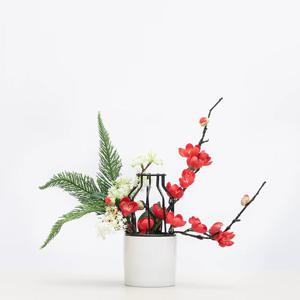 매화스틸원형화분set 28cm