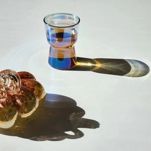 ANI - 1+1 마카 오로라 내열유리 성화컵 - 내열유리 빨대 증정