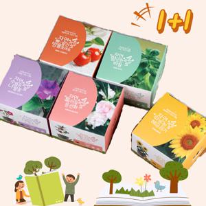 1+1 저면관수 식물키우기 자연애 키트 방울토마토 외 씨앗 택2