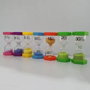 육각 칼라풀 탁상 수험생 모래시계 1분~30분(6color)