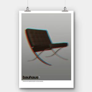 미드센츄리 모던 바우하우스 포스터 인테리어 액자 100th barcelona chair