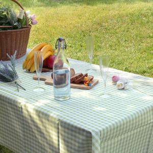 연두체크 4인용 183x147 캠핑테이블보 방수