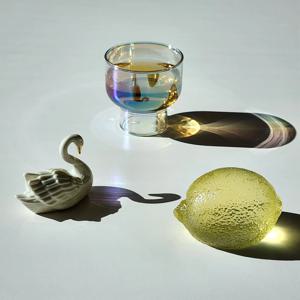 ANI 1+1 마카 오로라 내열유리 클럽 컵 - 내열유리 빨대 증정