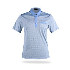 루센 남성 인견 반팔 카라셔츠 BLU1M406