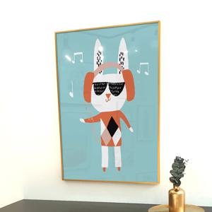 아이 방 그림 북유럽 해드셋 토끼 카페 거실 인테리어 액자 소품