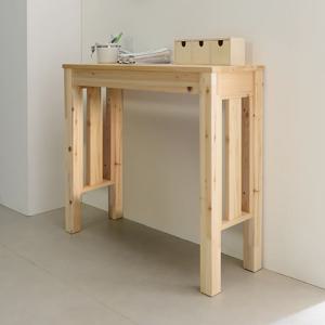 이사벨 원목 사이드 보조 테이블 800x300 아카시아 (도장)