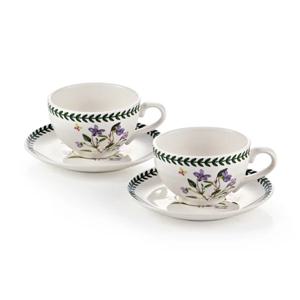 프렌치가든 커피잔 4p(보라꽃) 예쁜 명품 찻잔 홍차잔 홈카페 집들이 신혼 브런치