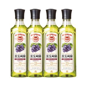 해표 포도씨유 500ml*4병