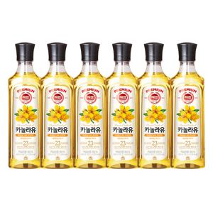 해표 카놀라유 500ml*6병
