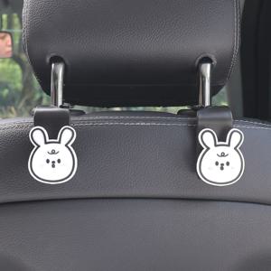 차량용 마스크걸이 가방걸이 옷걸이 차량 행거 후크 / 토끼