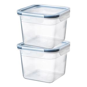 IKEA 365+ 밀폐용기 반찬통 사각 1.4L 2입세트 (플라스틱)