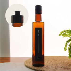 갈색모던오일300ml 유리병 낱개 참기름 들기름 스티커