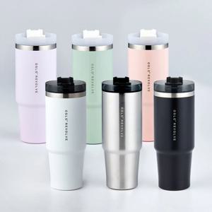 오슬로 리볼브 스텐 빨대 대용량 텀블러 900ml (6color)