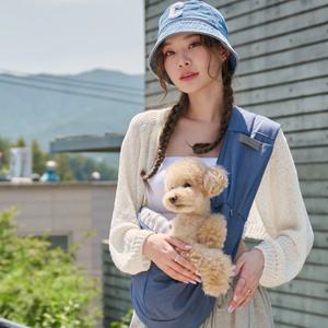 강아지 품쏙 슬링백_Denim