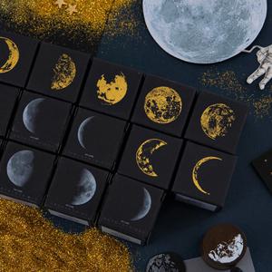 달의 모양 우드 스탬프 도장 7종