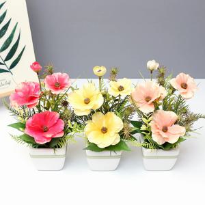 버터플라이 조화 꽃꽂이 미니 화분 꽃 장식