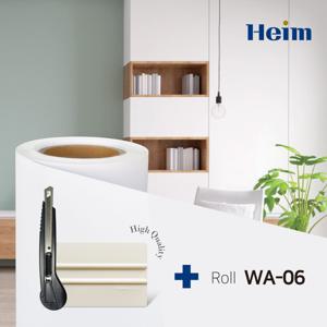 예림 인테리어필름 싱크대 도어 크림화이트 시트지 WA-06 롤(25M)