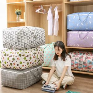 대용량 패브릭 이불 보관 정리함 가방 보관함 옷장 옷 수납함 정리 낮잠 어린이집 유치원