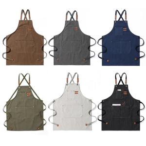 바리스타앞치마 카페 방수 주방 공방 미술 캔버스 애견미용 남자 앞치마 8color