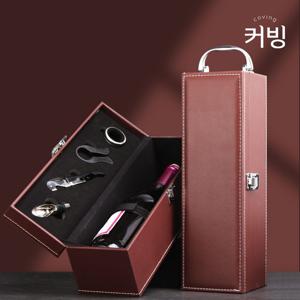 프리미엄 와인 선물케이스 가죽 파우치 위스키 캐리어 와인가방 선물용 와인상자