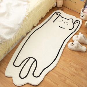 1+1 고양이 발매트 미니 롱 러그 미끄럼방지 침실 거실 주방 현관 욕실 매트 3size