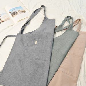 내추럴파우더 빅포켓 X자 방수앞치마 / 3color