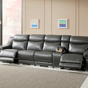 프렌치 신소재 비건가죽 전동리클라이너 4인