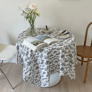 프리미엄 린넨 테이블보 피크닉매트 식탁보-1color