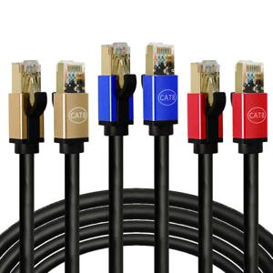 CAT8 S-FTP 초고속 랜케이블 1M 랜선 인터넷선 LAN PC 공유기 연결선 기가