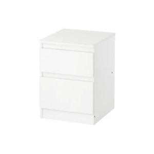 KULLEN 쿨렌 2칸 서랍장 화이트 35x49cm