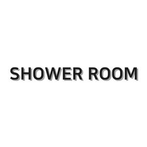 SHOWER ROOM 샤워실 표지판 표시 글자 문구