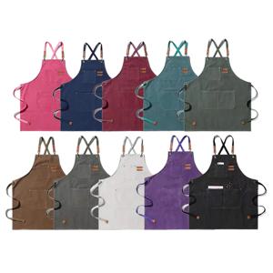 캔버스 데님앞치마 바리스타 카페 공방 화방 네일샵 방수 앞치마 10colors