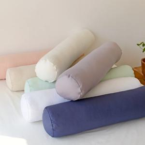 데일리 60수 아사 순면 원형 롱쿠션 바디필로우 솜포함 7color