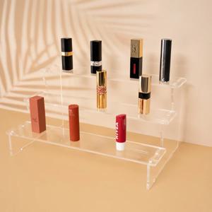 아크릴 레고 피규어 계단 진열대 340x200x165 mm 3단 투명 전시 5739