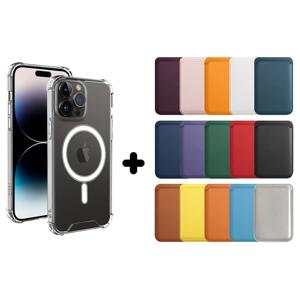 1+1 맥세이프 카드지갑 케이스 세트 아이폰 14 13 12 미니 프로 맥스