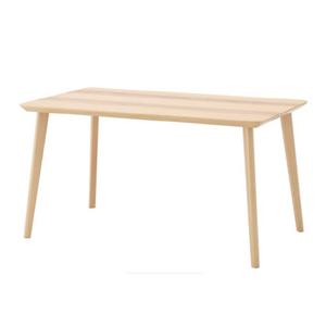 LISABO 리사보 4인 테이블 140x78cm 물푸레무늬목/4인식탁/책상/주방가구