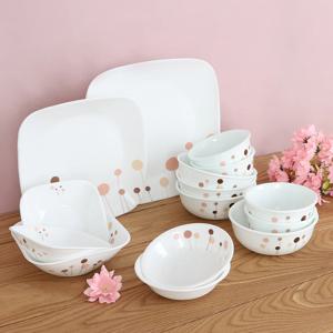 꽃솜 사각 4인 15P 홈세트