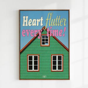 키치 하이틴 감성  빈티지인테리어 귀여운 일러스트 포스터