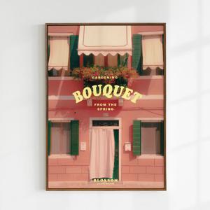 키치 하이틴 봄포스터 꽃 정원 유럽 풍경 사진 빈티지감성포스터 심플인테리어포스터