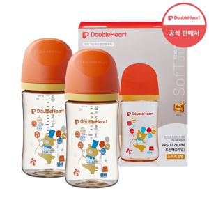 모유실감 3세대 PPSU 서커스베어 240ml 트윈팩 (노꼭지)