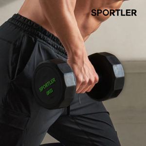 PEV 12각 덤벨 8kg 아령 웨이트 근력 홈트 운동 기구