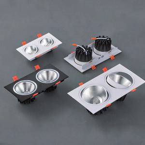 제이 멀티 2구 매입등 블랙 LED 10w COB