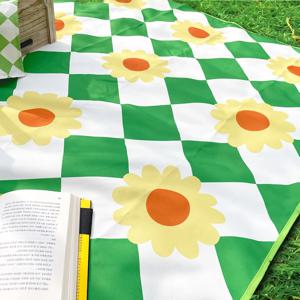 양면 방수 벨크로 돗자리 피크닉매트 - 다이아몬드 데이지