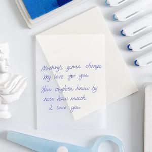 투명 메모지 반투명 접착 필름 방수 점착식메모지 스티커 노트 50매